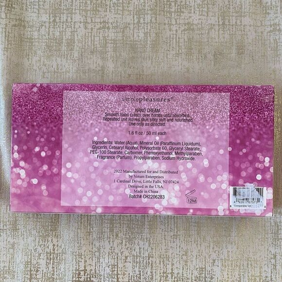 Simple Pleasures 4 Pc Luxury Hand Cream Collection Gift Set New - NWT - Picture 2 of 4